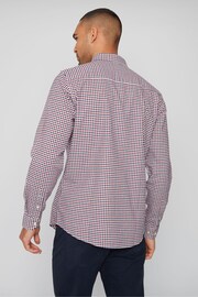 Threadbare Red Cotton Long Sleeve Check Shirt - Image 2 of 4