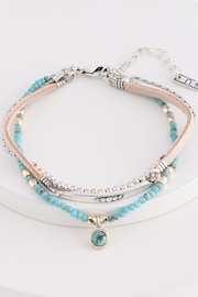 Blue Boho Beaded Bracelet - Image 3 of 4