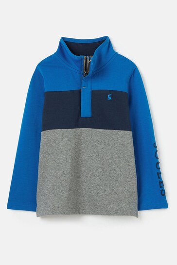 Joules Dale Blue Quarter Zip Sweatshirt
