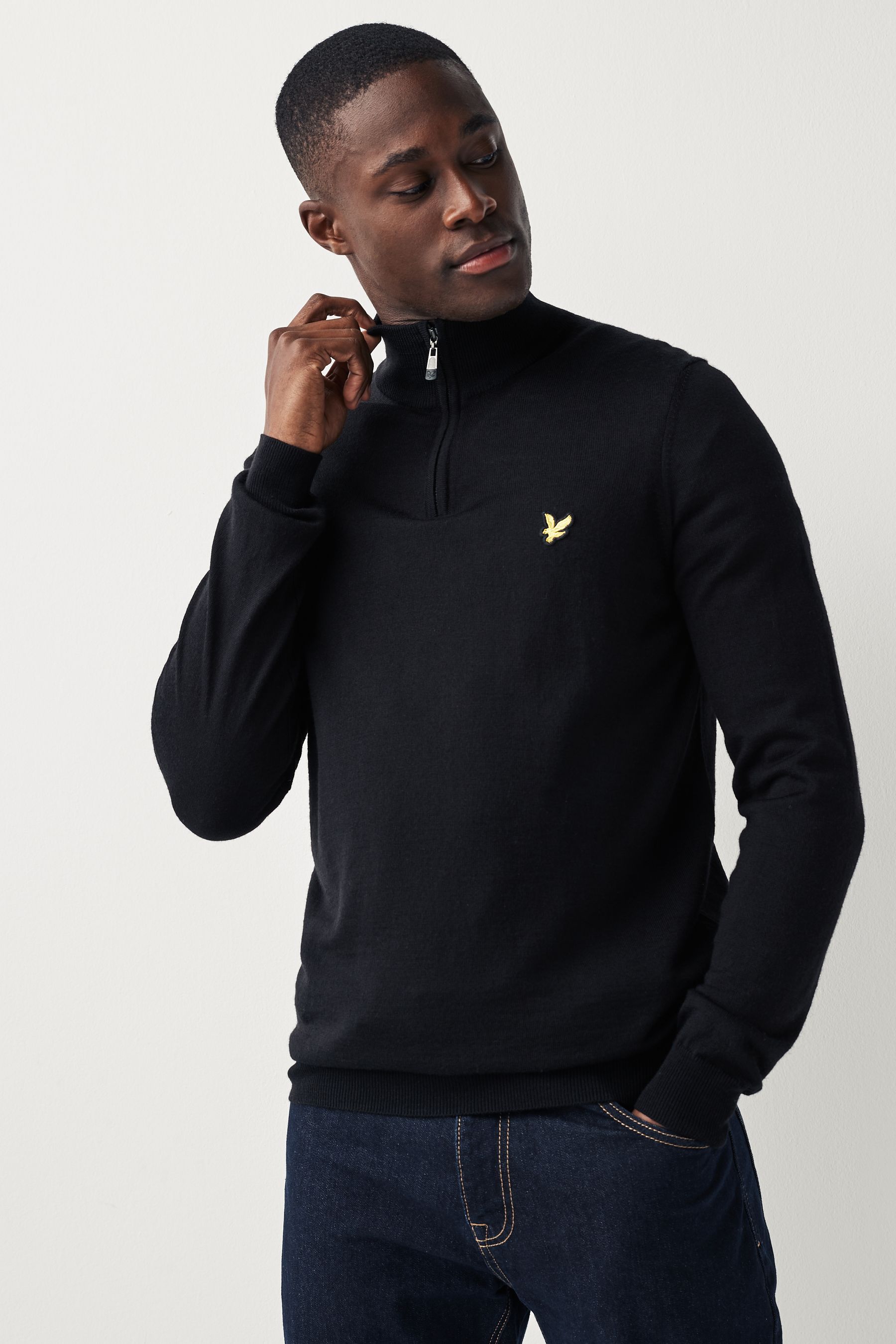 Buy Lyle Scott Golf Quarter Zip Pullover Jumper from the Next UK