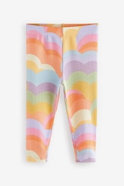 Orange Ribbed Leggings 5 Pack (3mths-7yrs) - Image 7 of 8