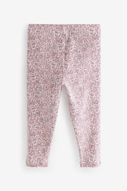 Pink Ribbed Leggings 5 Pack (3mths-7yrs) - Image 7 of 8