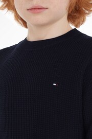 Tommy Hilfiger Kids Blue Essential Sweater - Image 3 of 5
