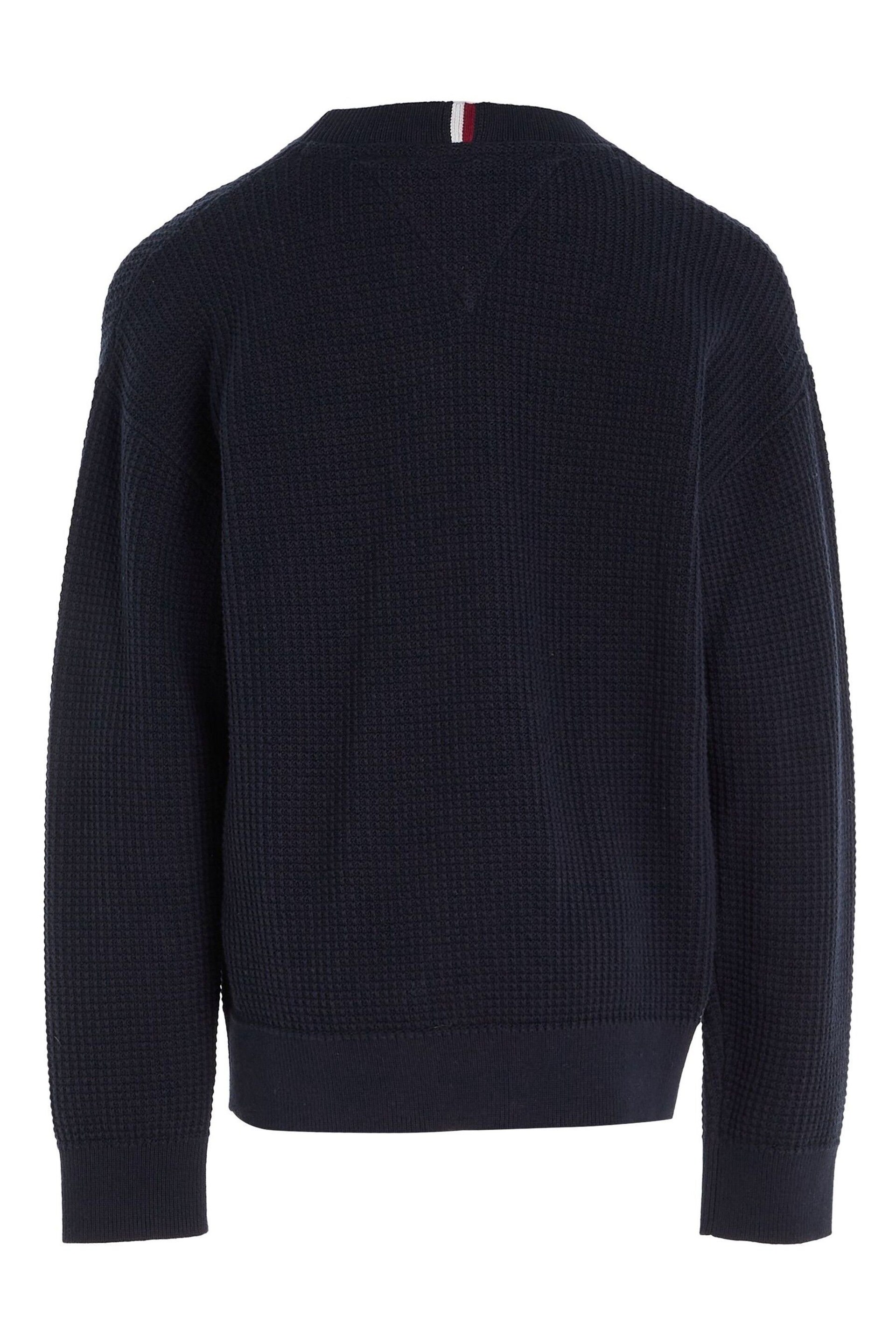 Tommy Hilfiger Kids Blue Essential Sweater - Image 5 of 5