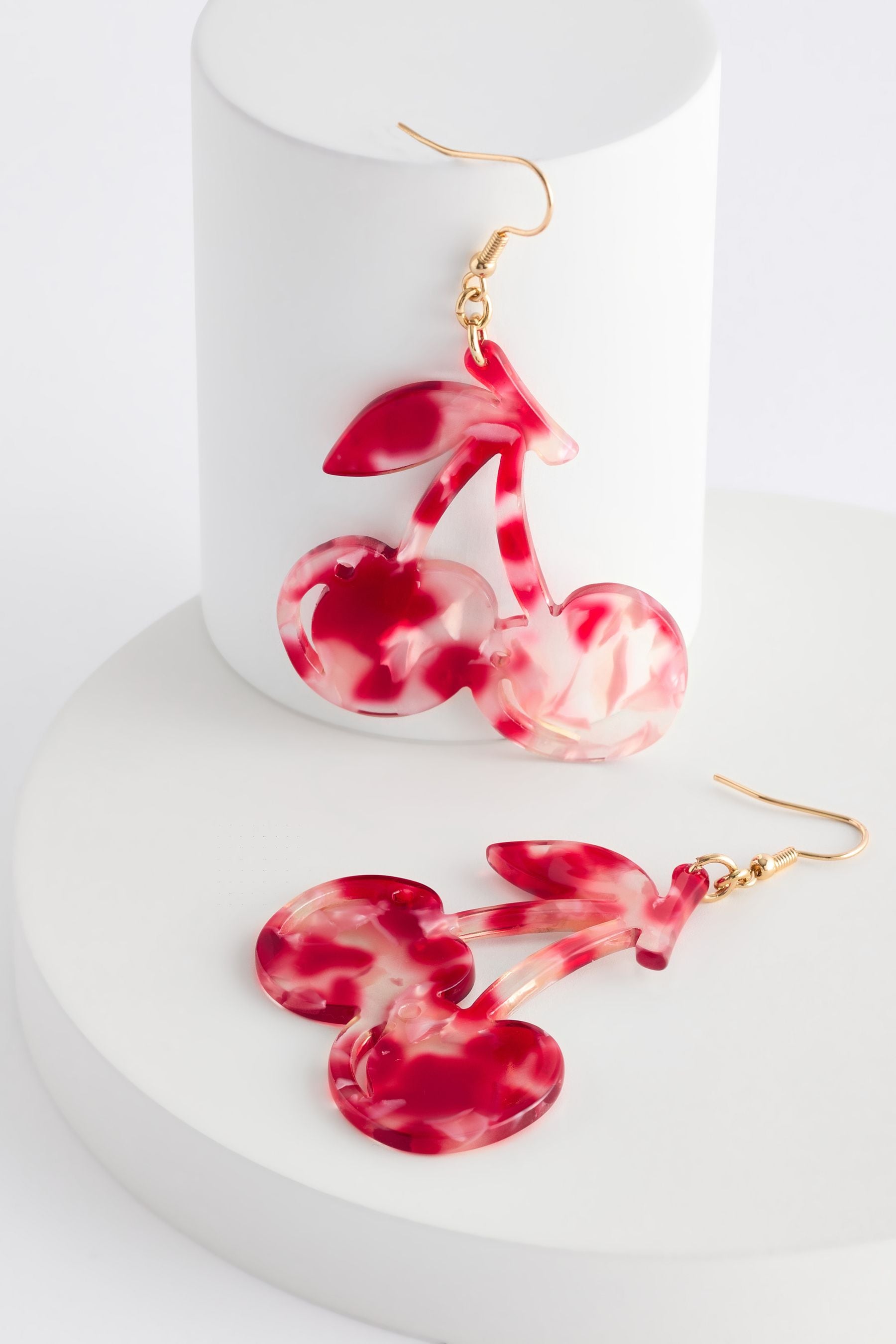Buy Red Cherry Resin Earrings from the Next UK online shop