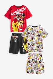 Pokémon Red/Black/White Short Pyjamas 2 Pack (3-14yrs) - Image 7 of 9