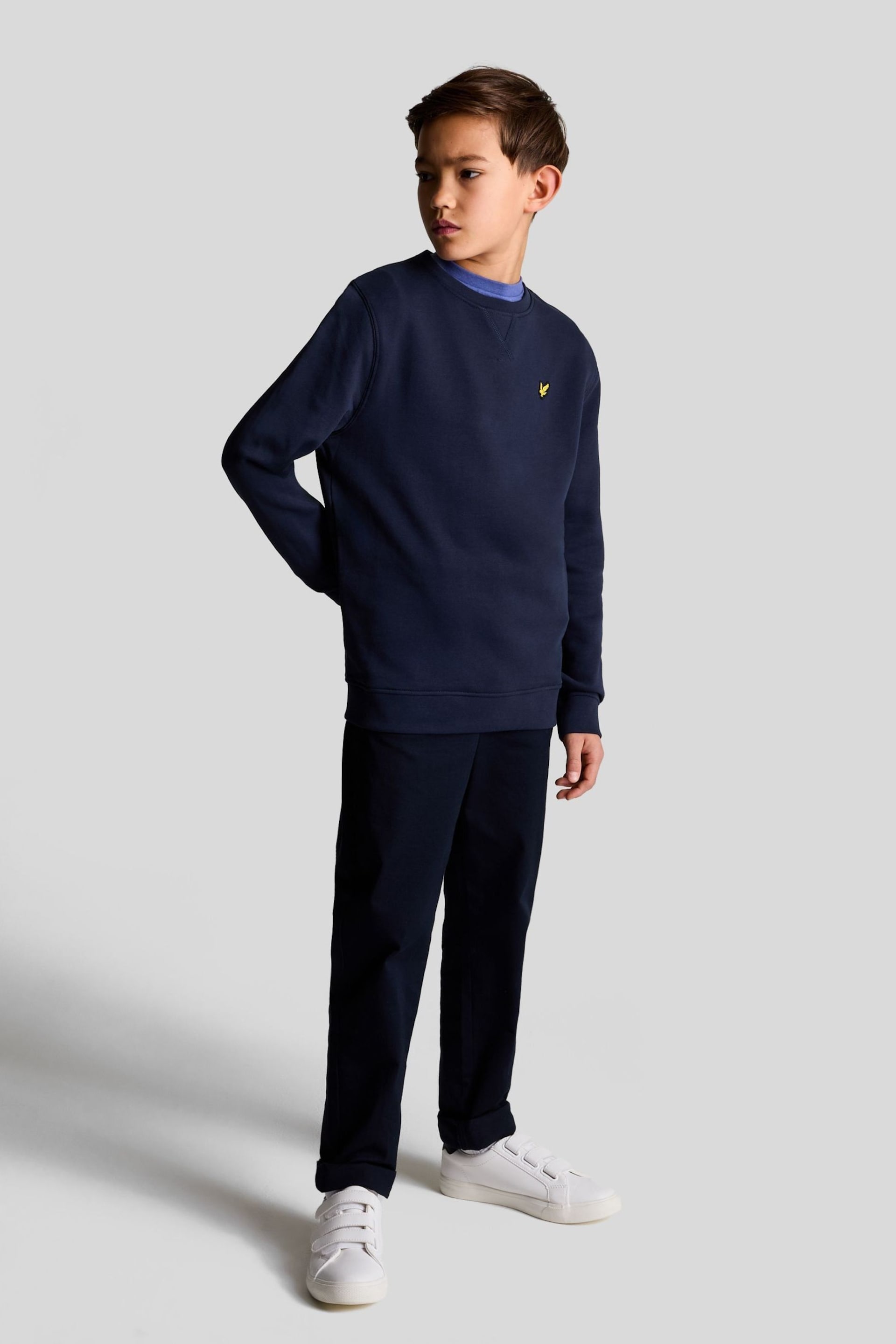 Lyle & Scott Boys Crew Neck Sweatshirt - Image 2 of 3