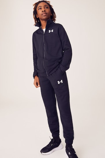 Under Armour Black Boys Youth Knit Tracksuit