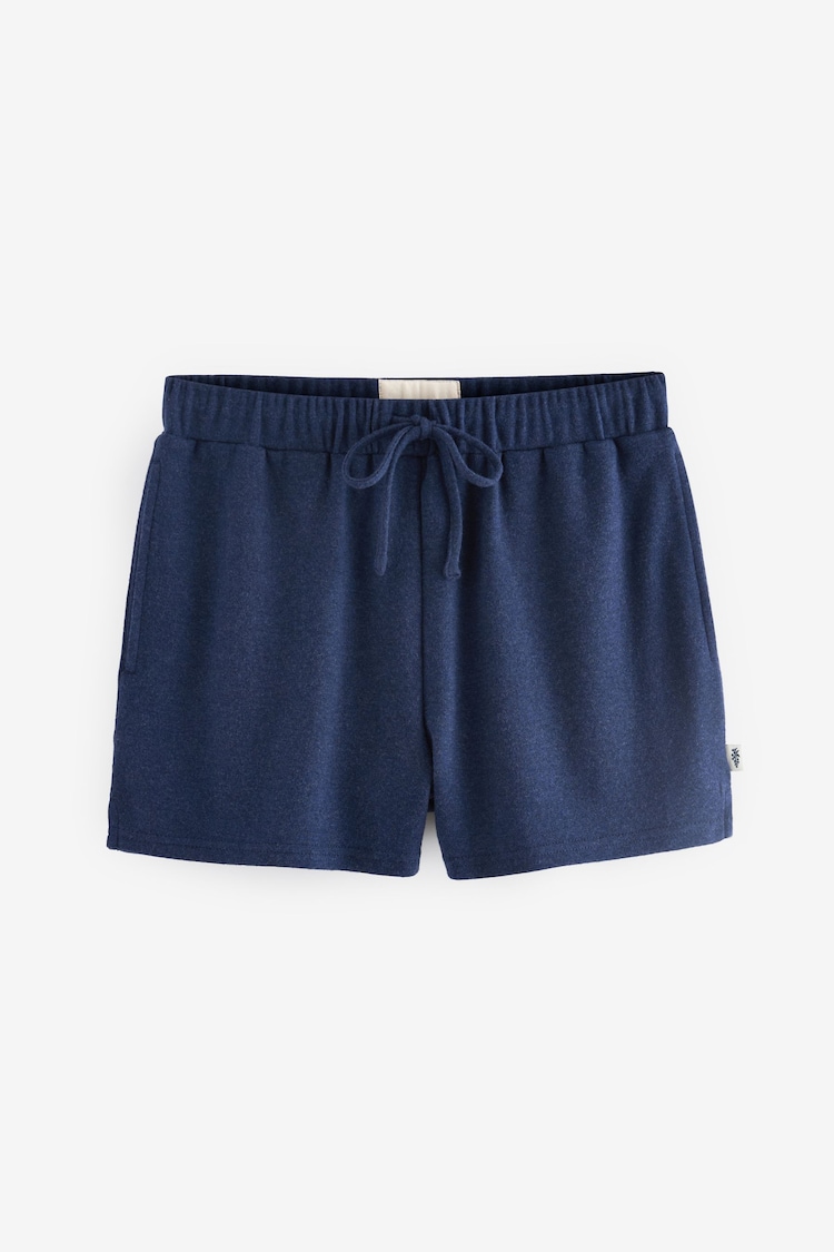 Laura Ashley Blue Cotton Blend Knit Lounge Shorts - Image 1 of 2