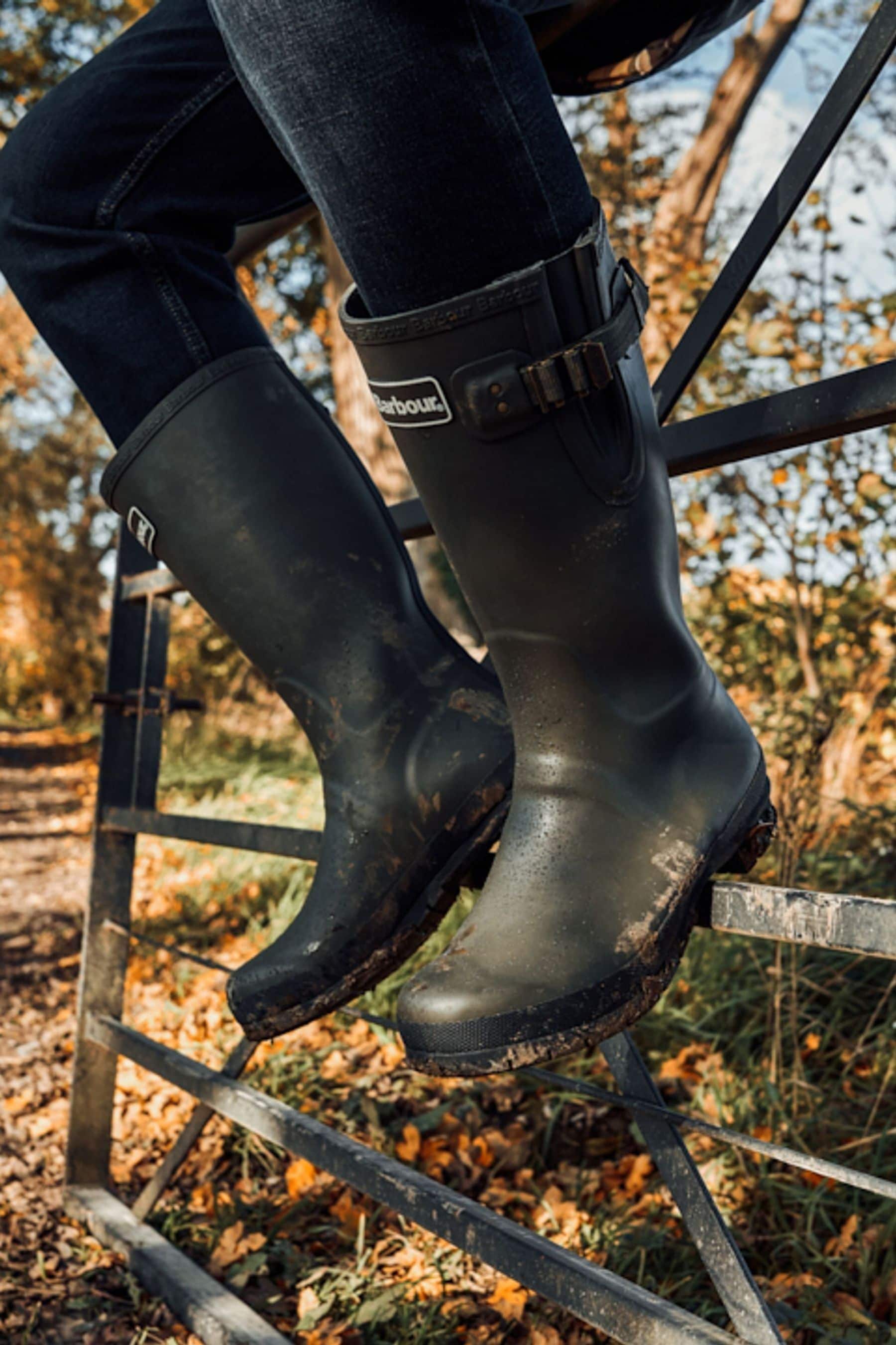 Barbour Olive Green Cirrus Wellington Boots