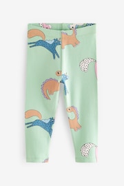 Blue Printed Leggings 4 Pack (3mths-7yrs) - Image 2 of 7