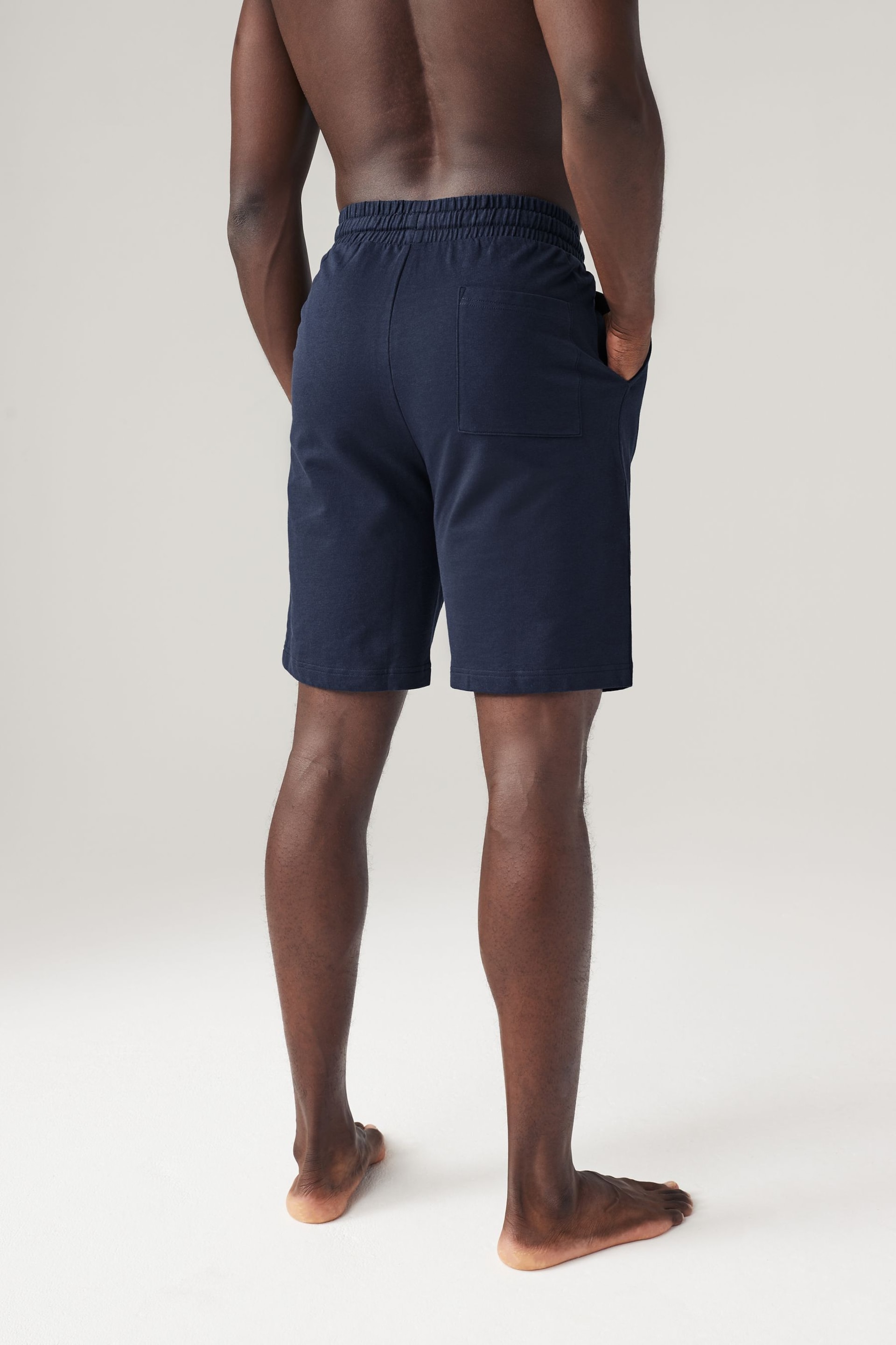 Navy Blue Lightweight Jogger Shorts 2 Pack - Image 4 of 11