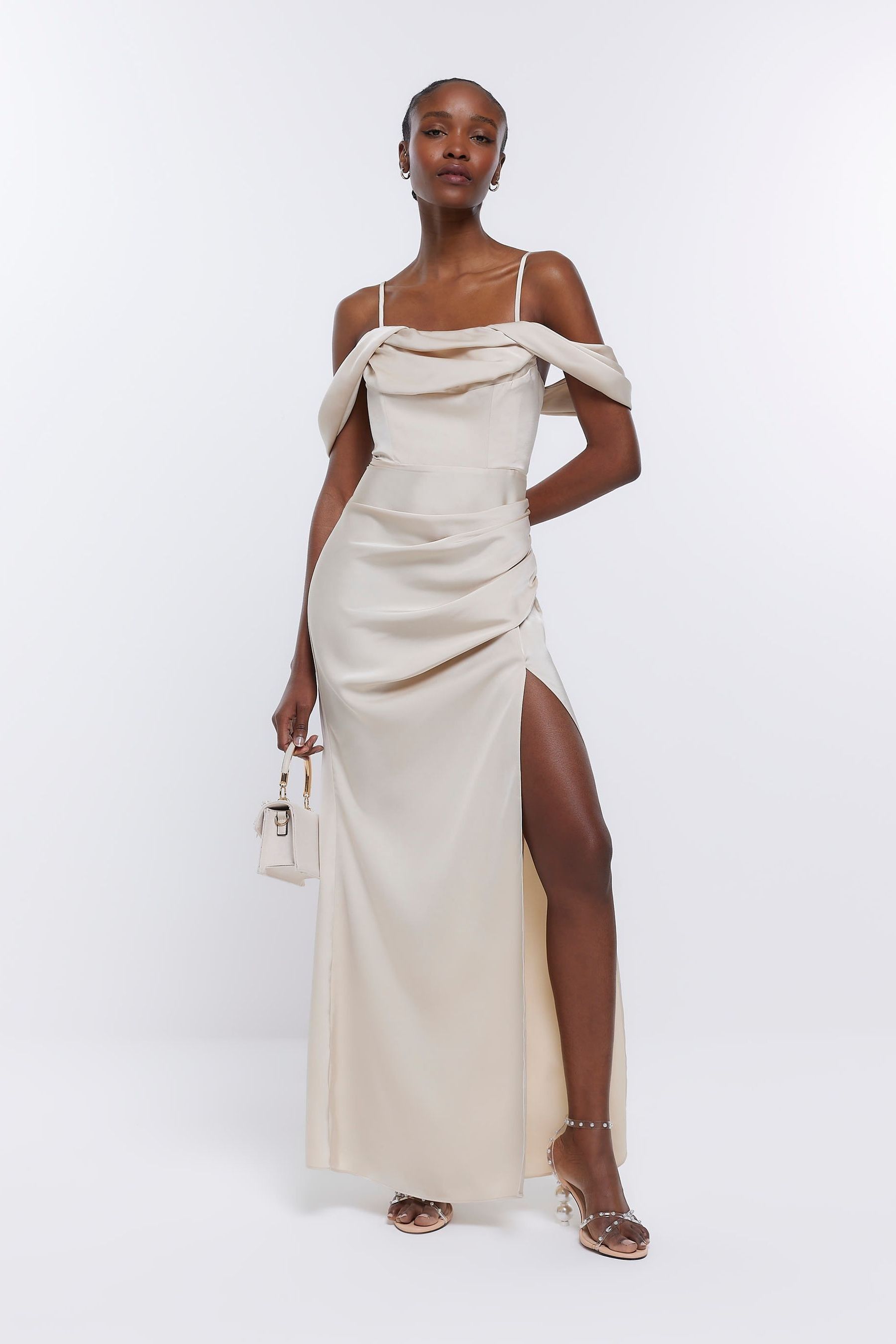 River island strapless dress deals