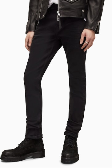 AllSaints Black Chrome Jeans
