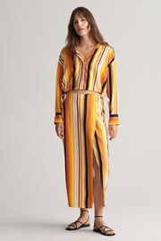 GANT Yellow Striped Wrap Skirt - Image 1 of 6