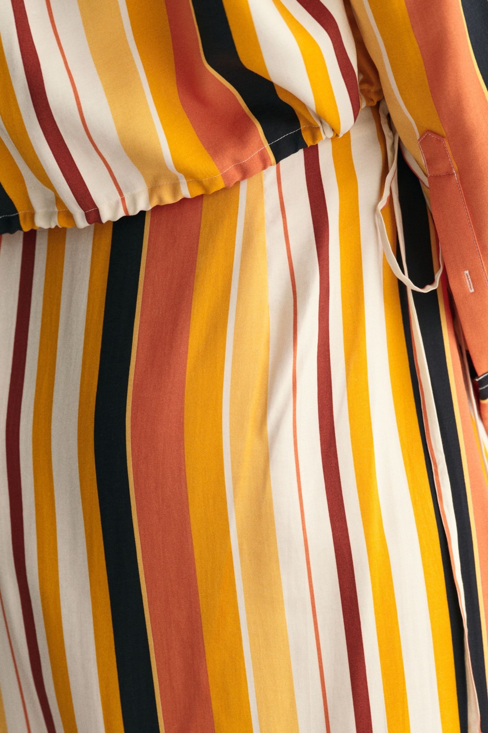 GANT Yellow Striped Wrap Skirt - Image 2 of 6