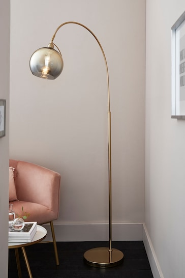 Gold Roseville Floor Lamp