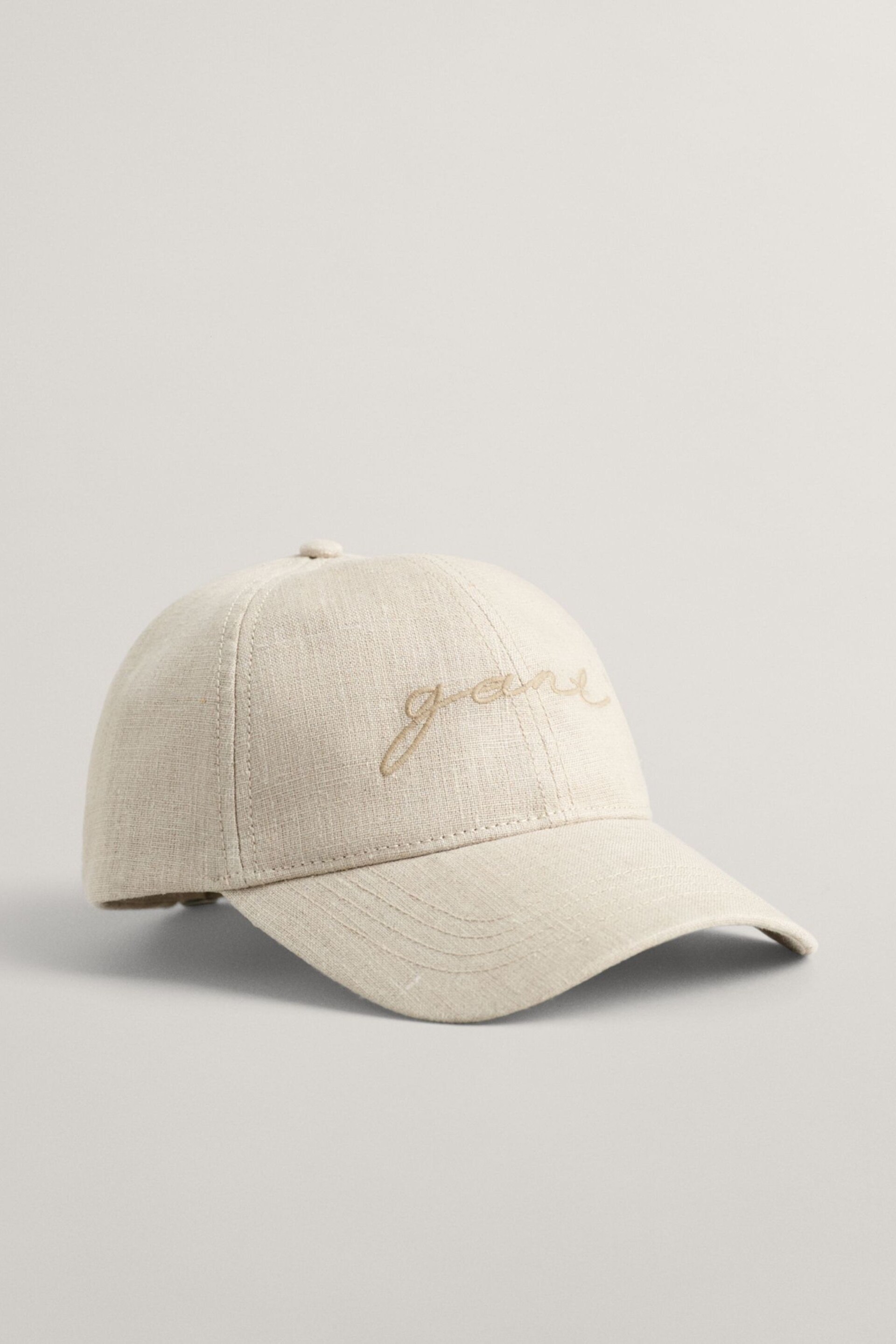 GANT Cream Linen Cap - Image 2 of 3