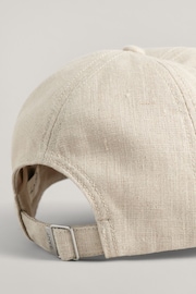 GANT Cream Linen Cap - Image 3 of 3