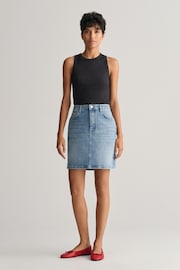 GANT Blue Wash Denim Skirt - Image 1 of 7