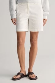 GANT Cotton Twill Chino White Shorts - Image 3 of 6