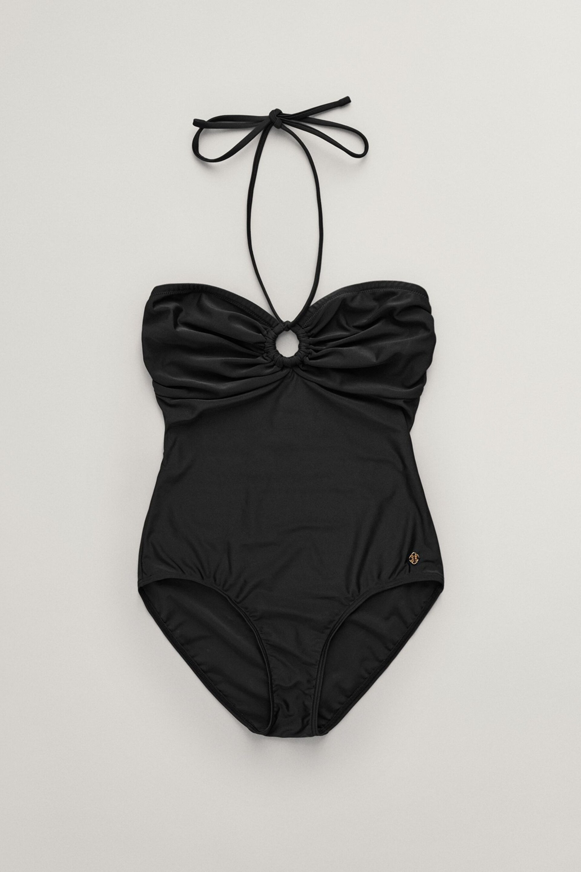 GANT Black Halter Neck Swimsuit - Image 5 of 5