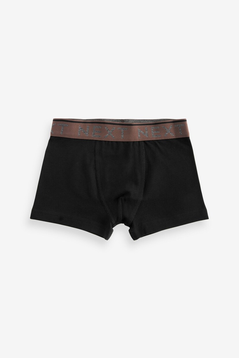 Black Mineral Waistband Trunks 10 Pack (1.5-16yrs) - Image 8 of 12