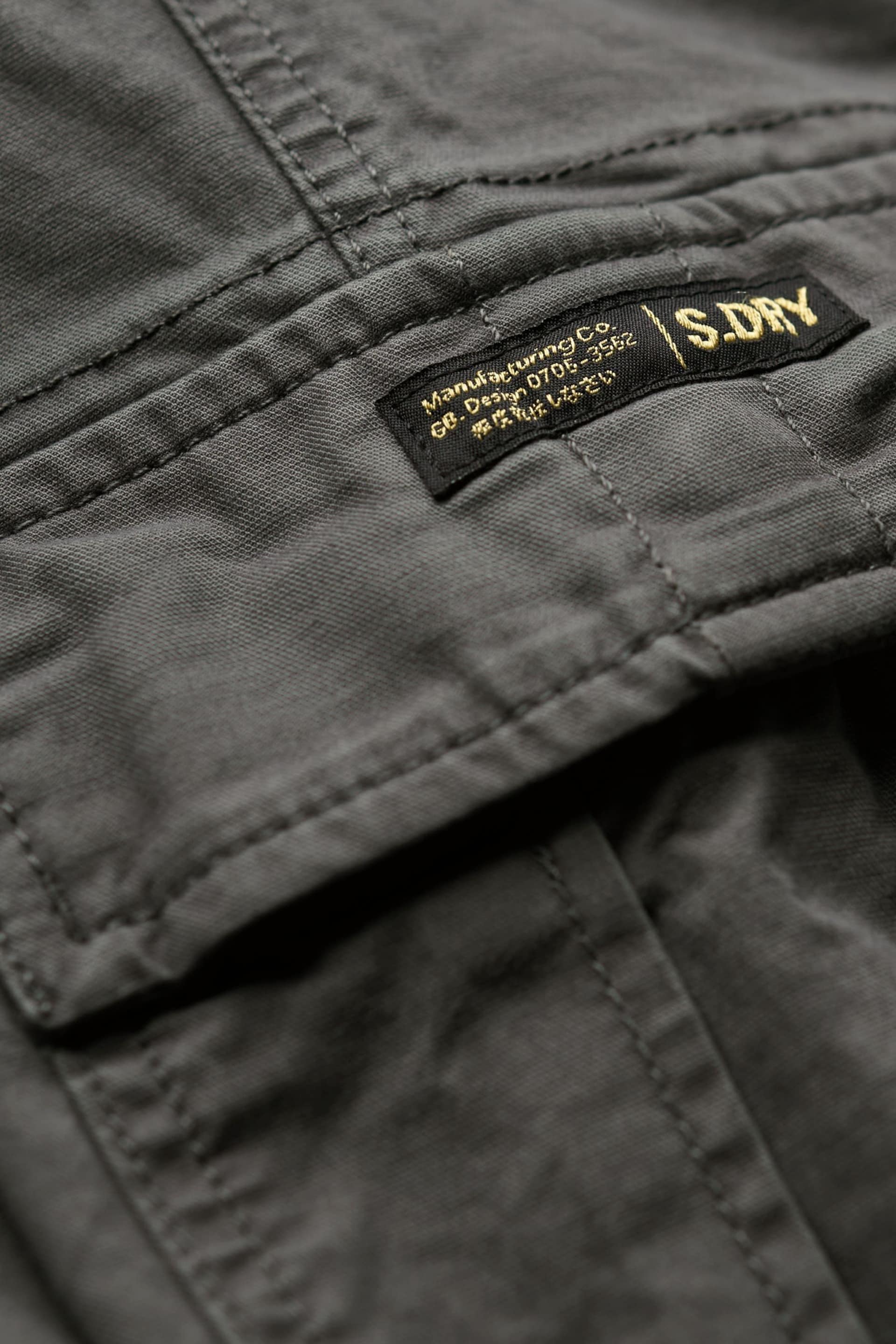 Superdry Grey Core Cargo Trousers - Image 6 of 7