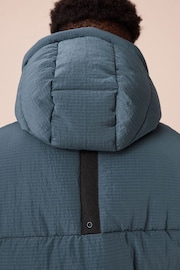 Teal Blue Utility Padded Puffer Coat (3-16yrs) - Image 5 of 12