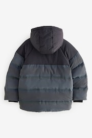 Grey Reflective Fleece Lined Padded Puffer Jacket (3-17yrs) - Image 2 of 8