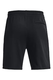 Under Armour Black Rival Fleece Shorts - Image 6 of 6