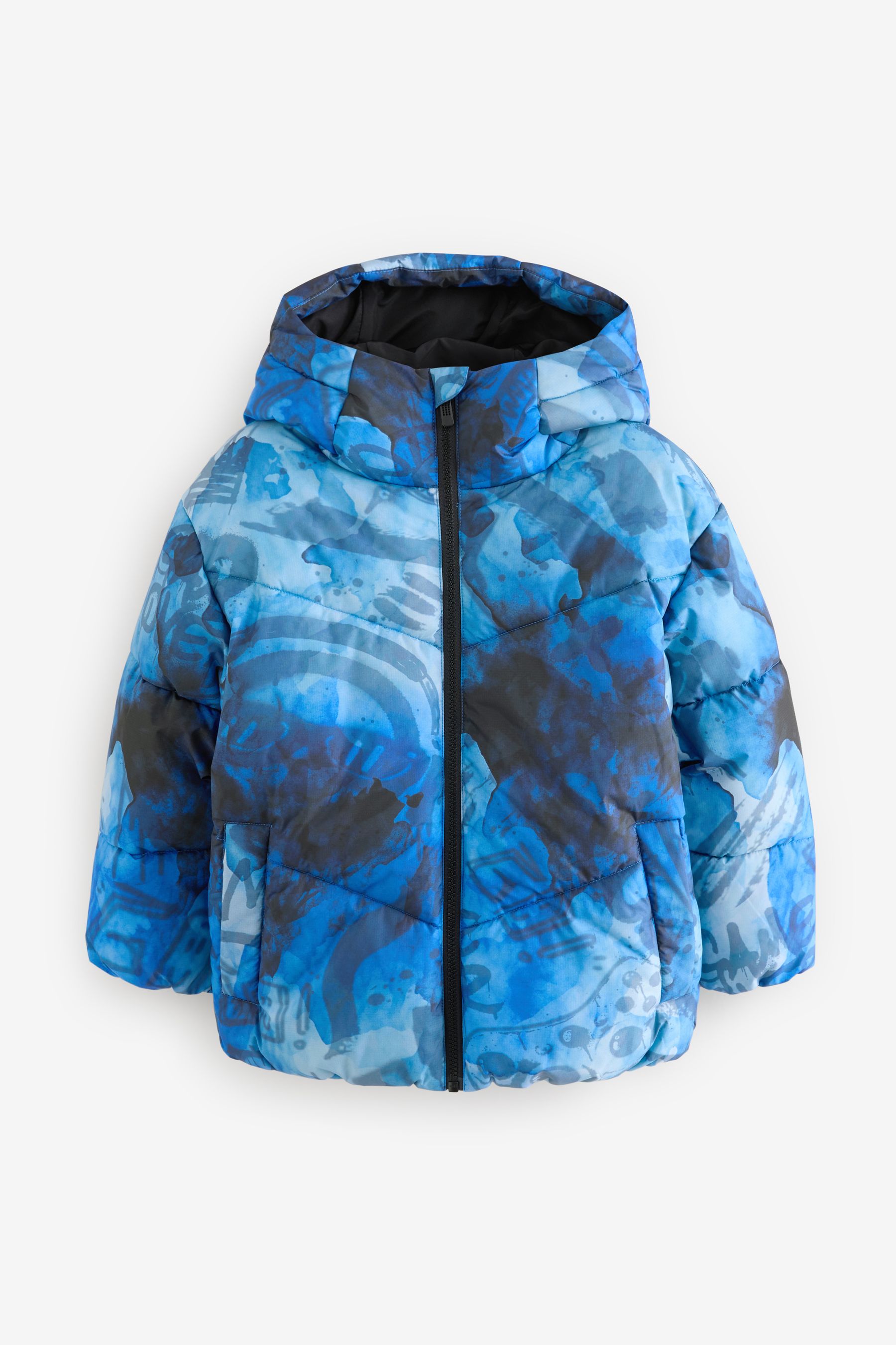Blue Padded Puffer Jacket 3 17yrs