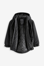 Black 4 Pocket Parka Coat (3-17yrs) - Image 2 of 6