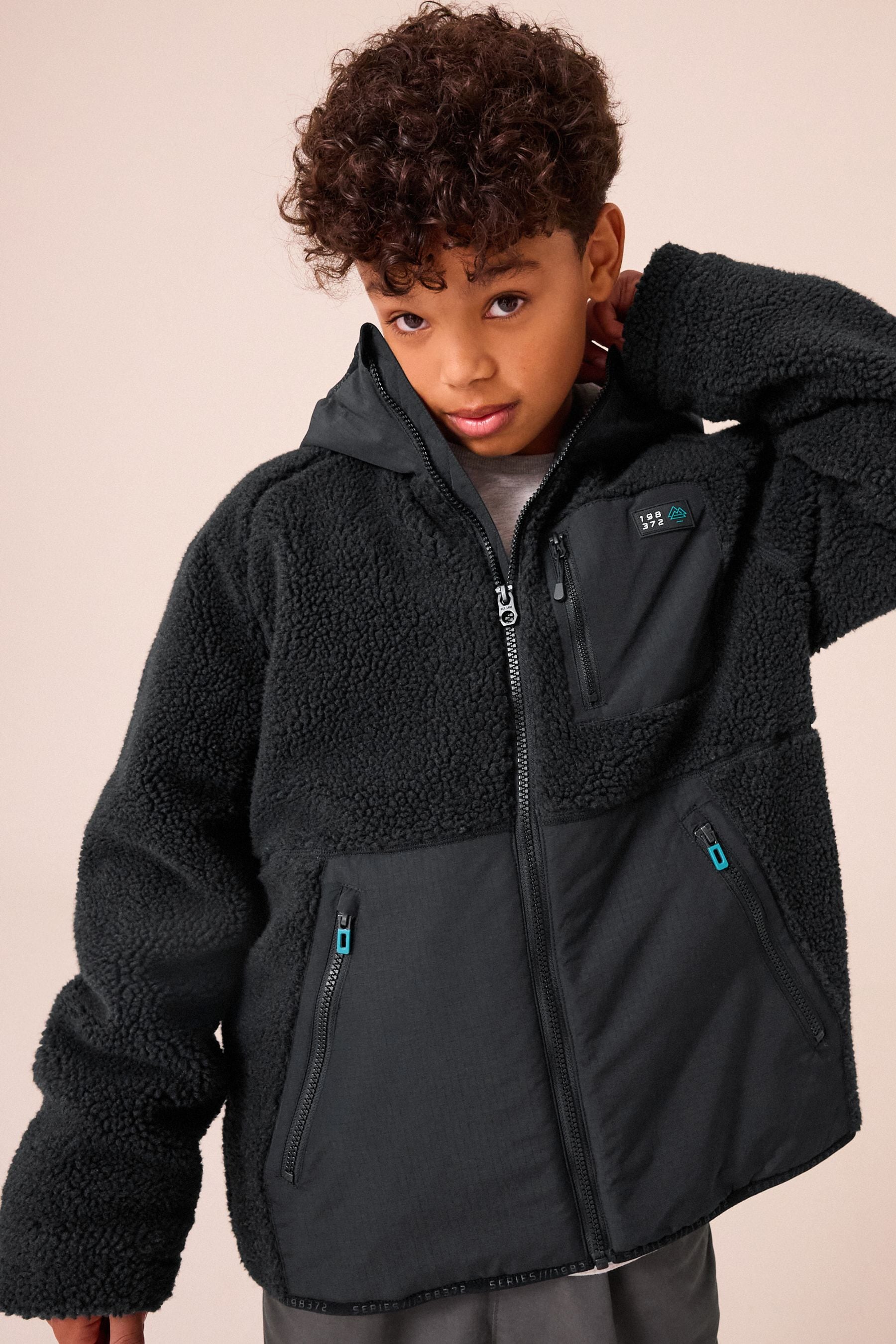 NEXT Black Borg Jacket 3 16yrs 45years Boys