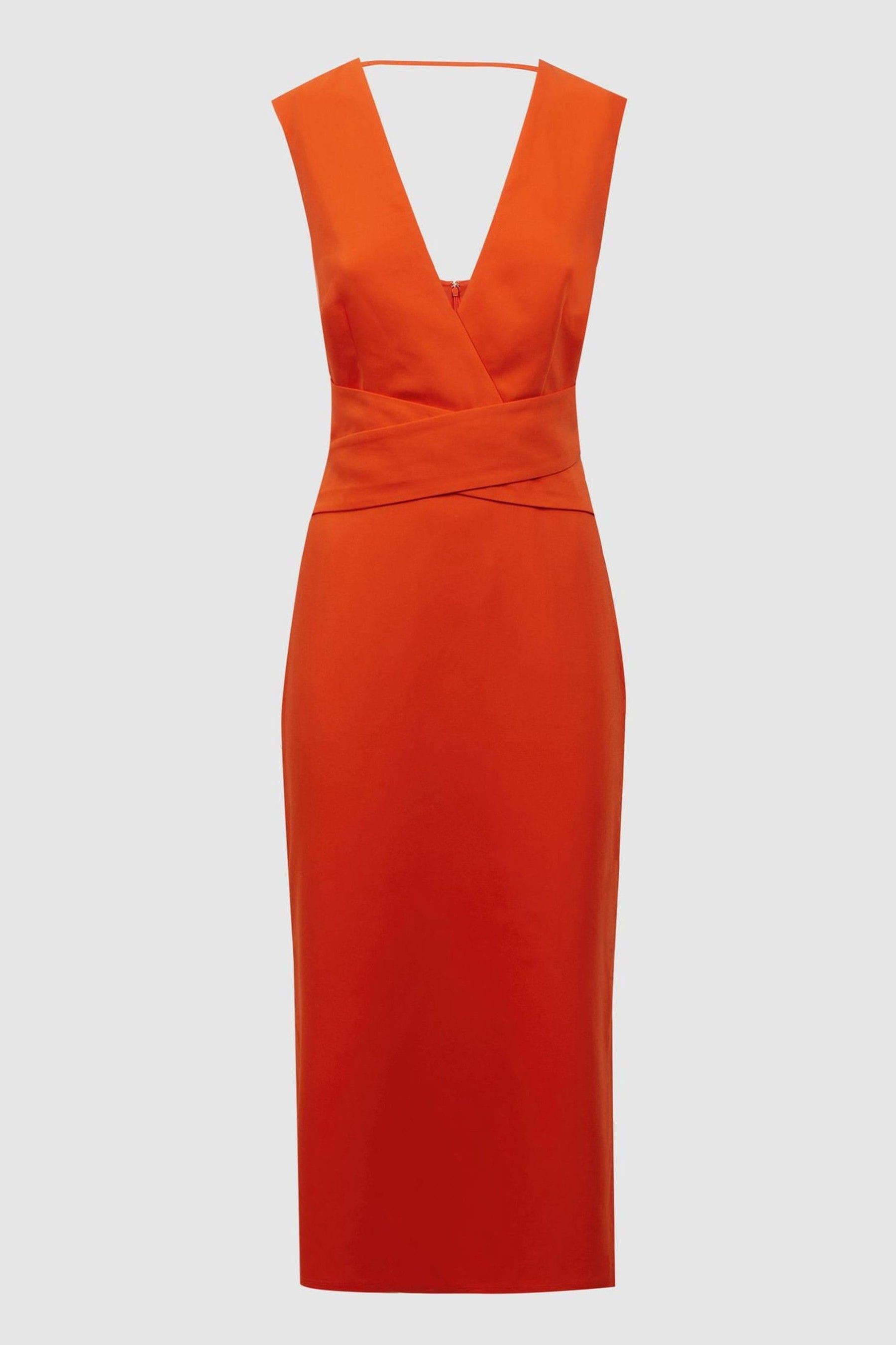 Reiss orange dress new arrivals