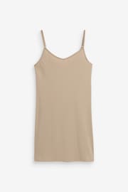 Neutral Long Line Thin Strap V-Neck Vest - Image 5 of 6