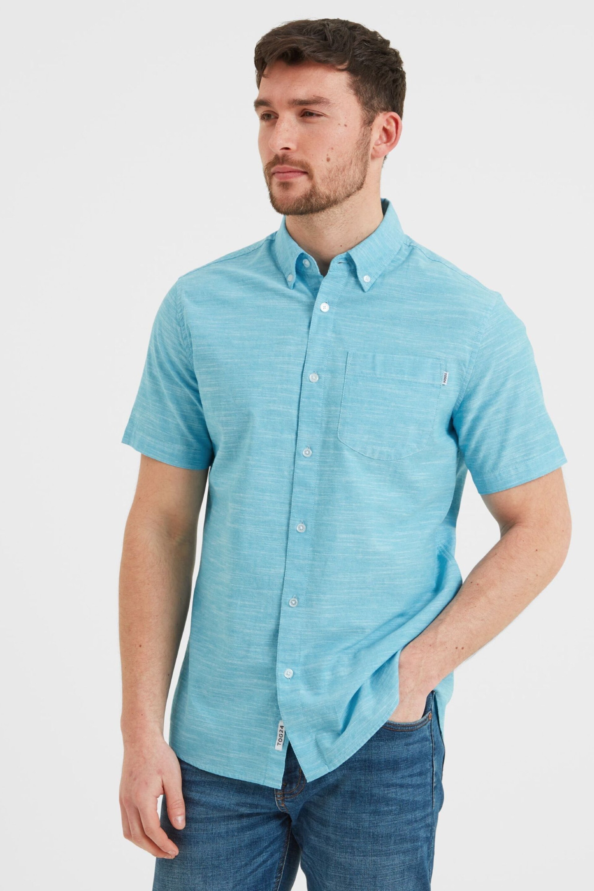 Tog 24 Blue Dwaine Short Sleeve Shirt - Image 5 of 8