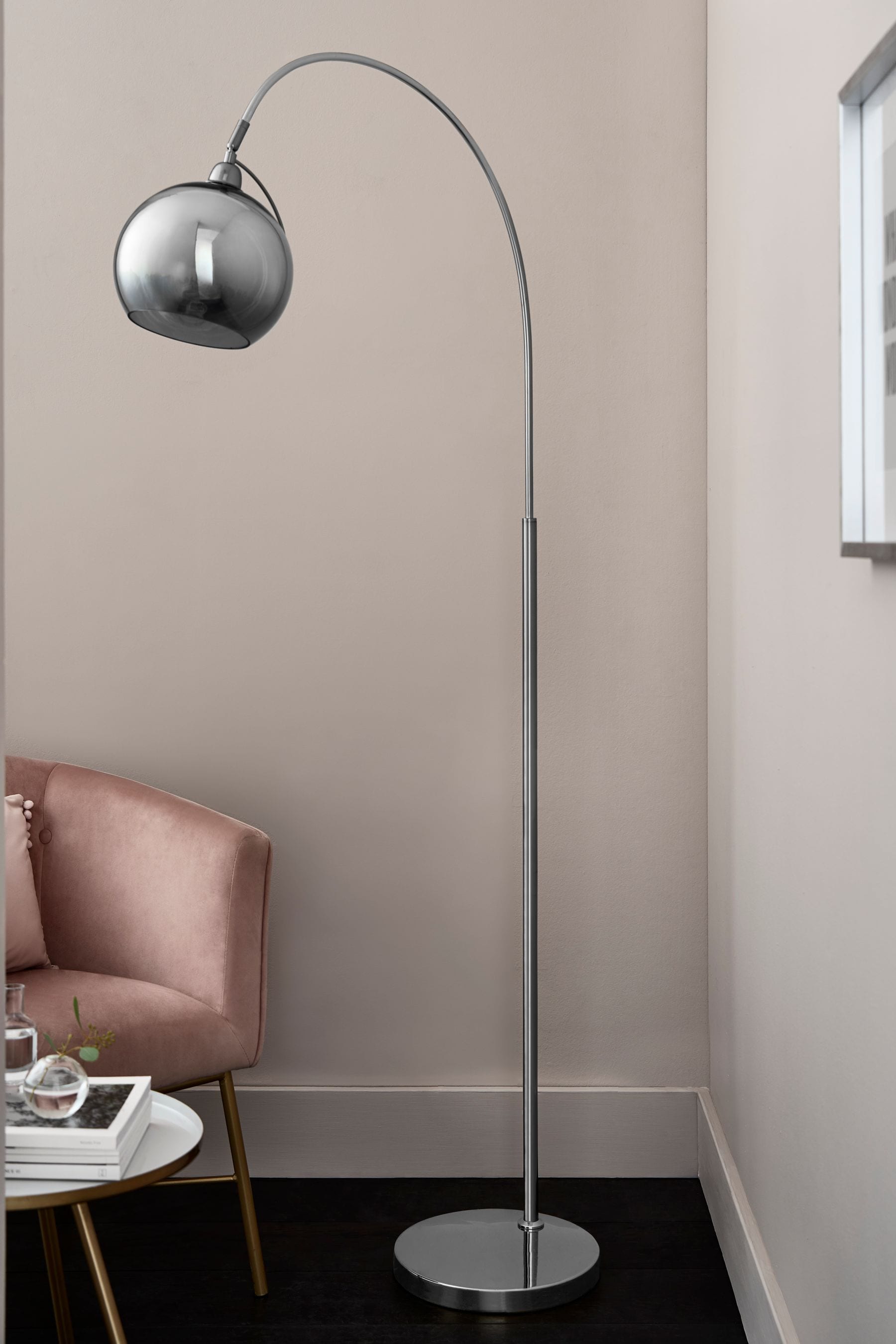 Chrome Roseville Floor Lamp