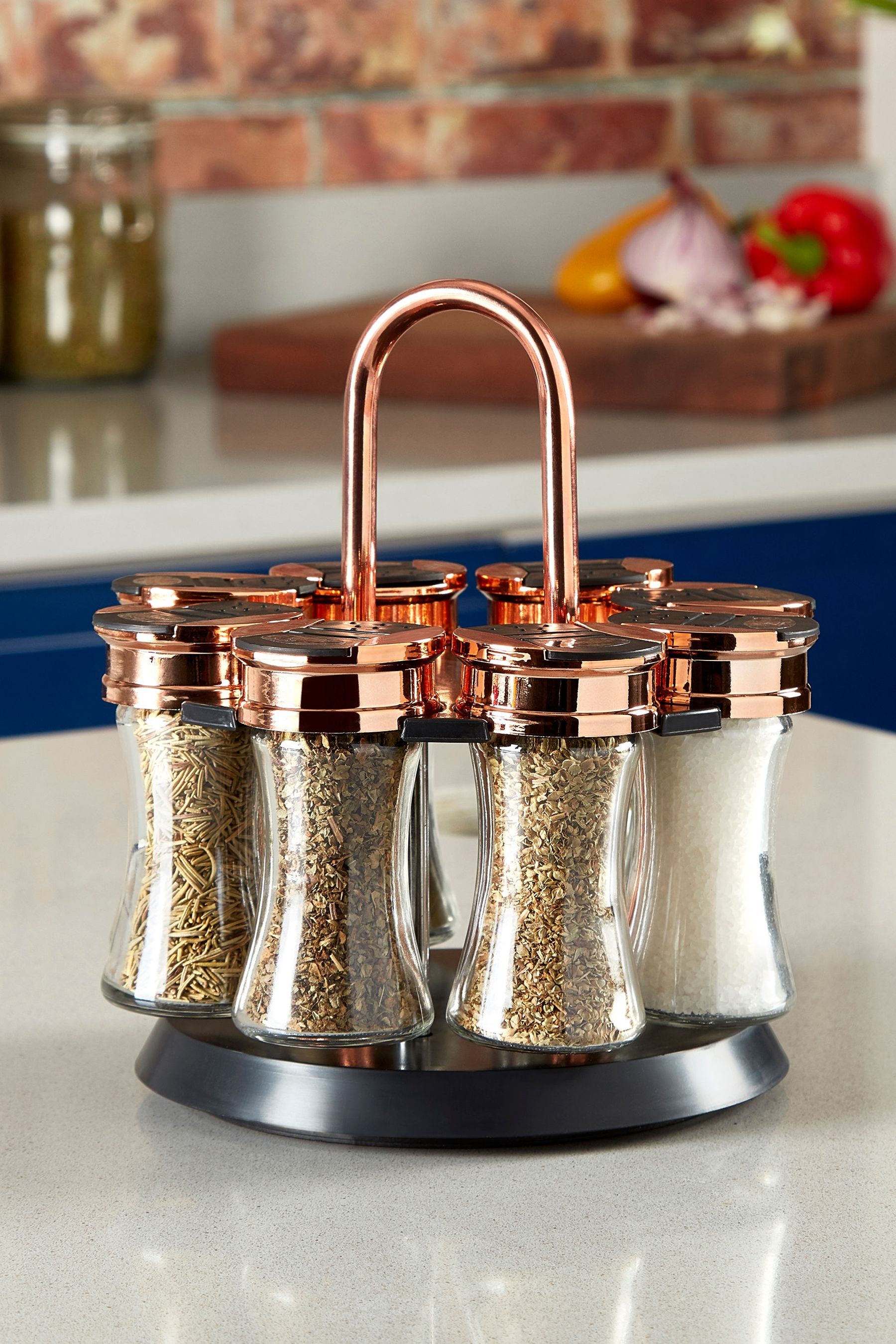 Tower rose gold spice rack store