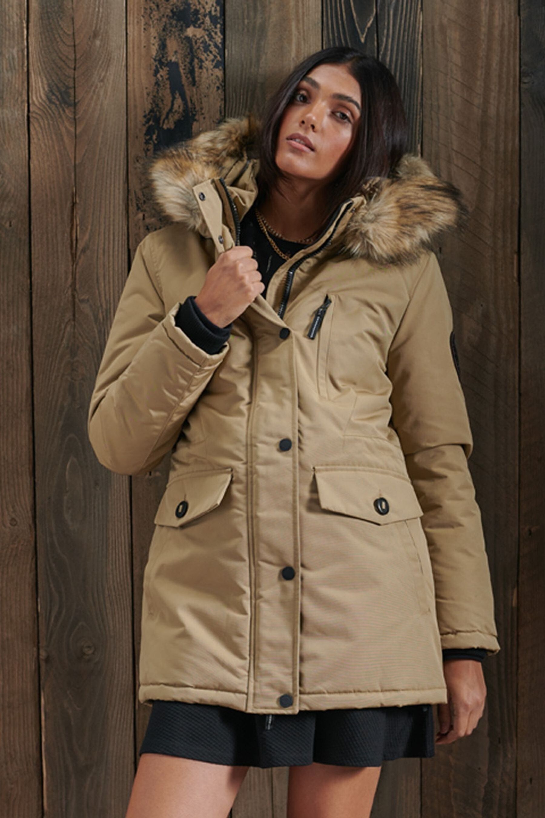 Buy Superdry Brown Everest Parka Coat from Next Latvia