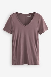 Brown Slouch V-Neck T-Shirt - Image 5 of 6