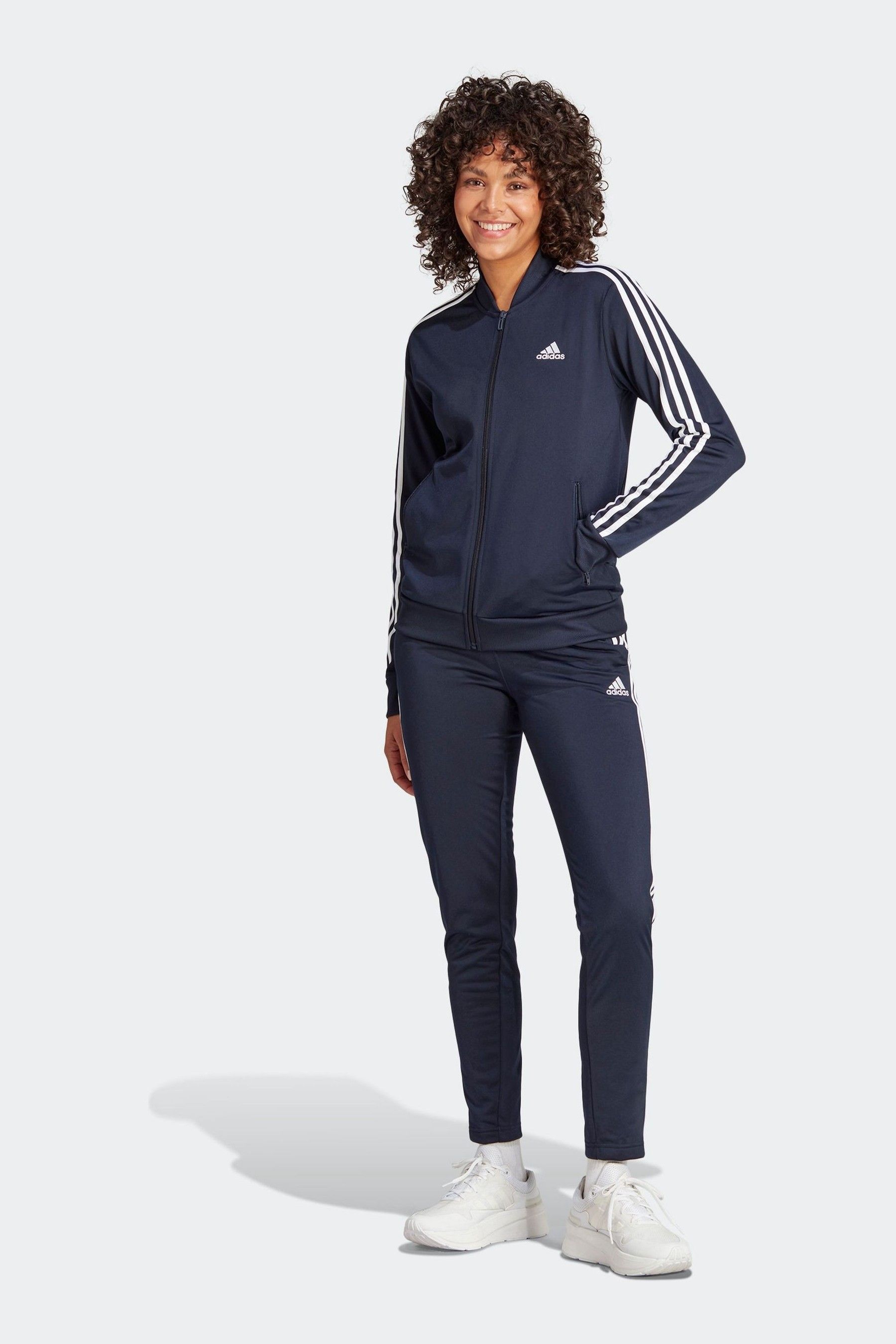 Adidas blue tracksuit womens 2025