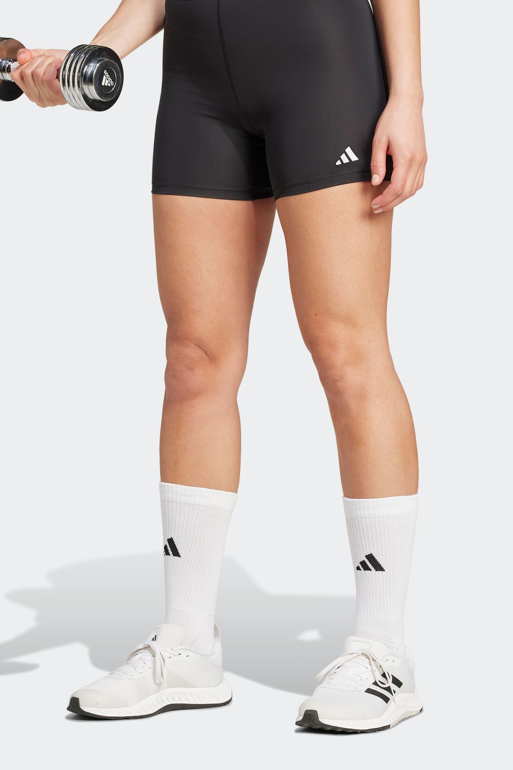 Buy adidas Black Techfit 7 8 Shorts from Next Gibraltar