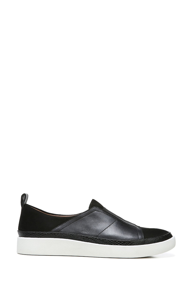 Vionic Zinah Leather Black Slip-ons - Image 1 of 7