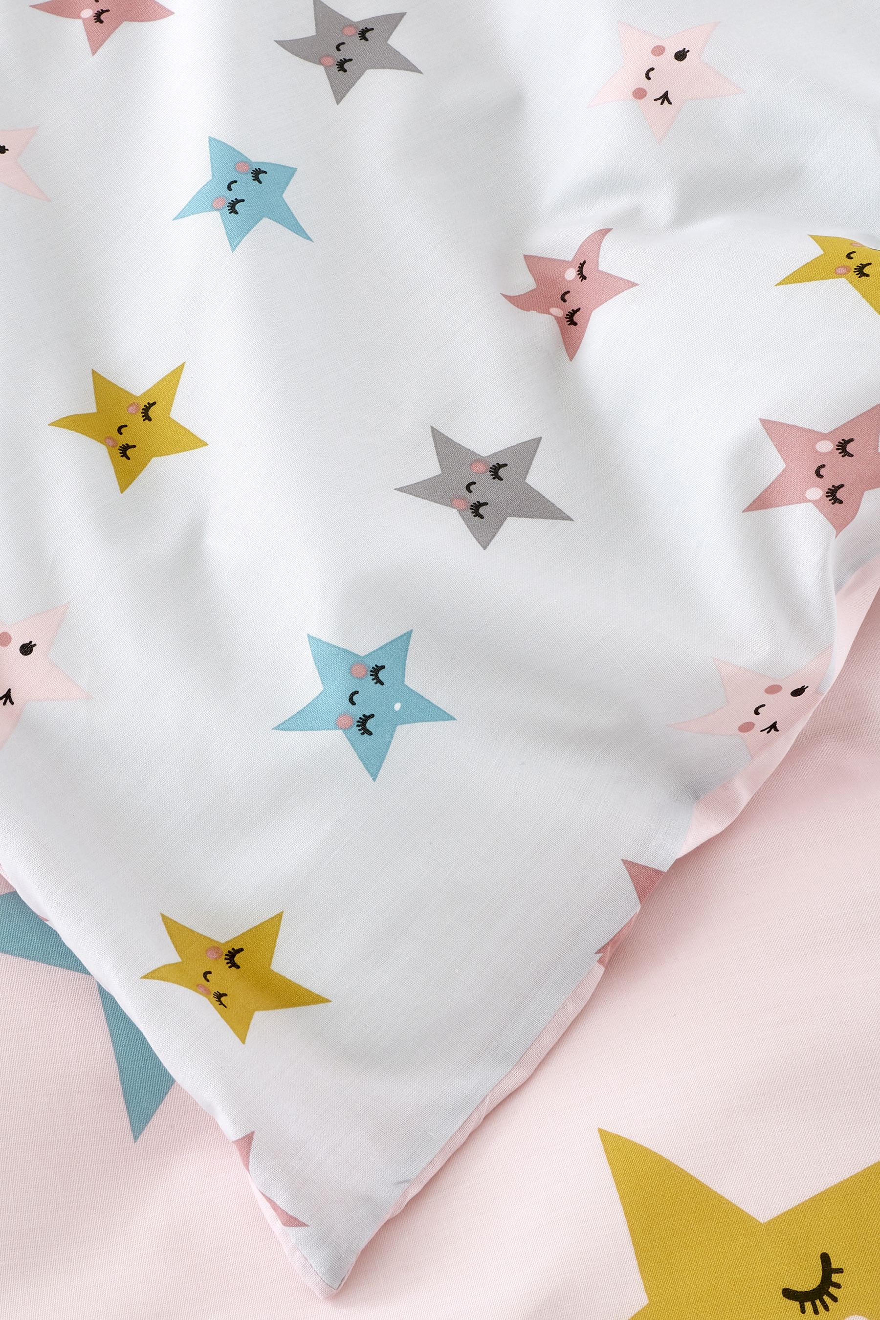 Buy Cosatto Pink Kids Happy Stars Duvet Cover and Pillowcase Set