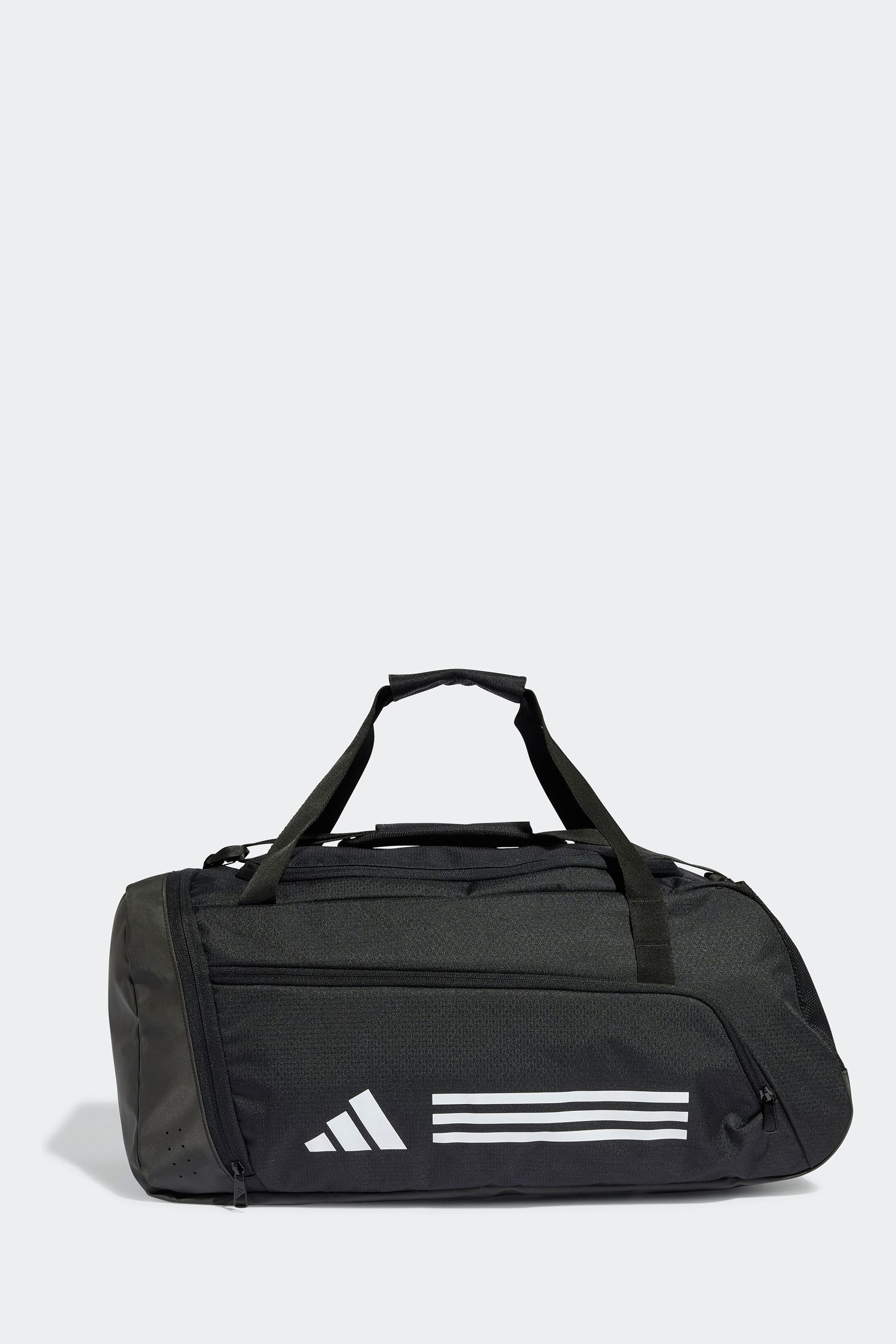 Adidas 3 stripes duffel bag top