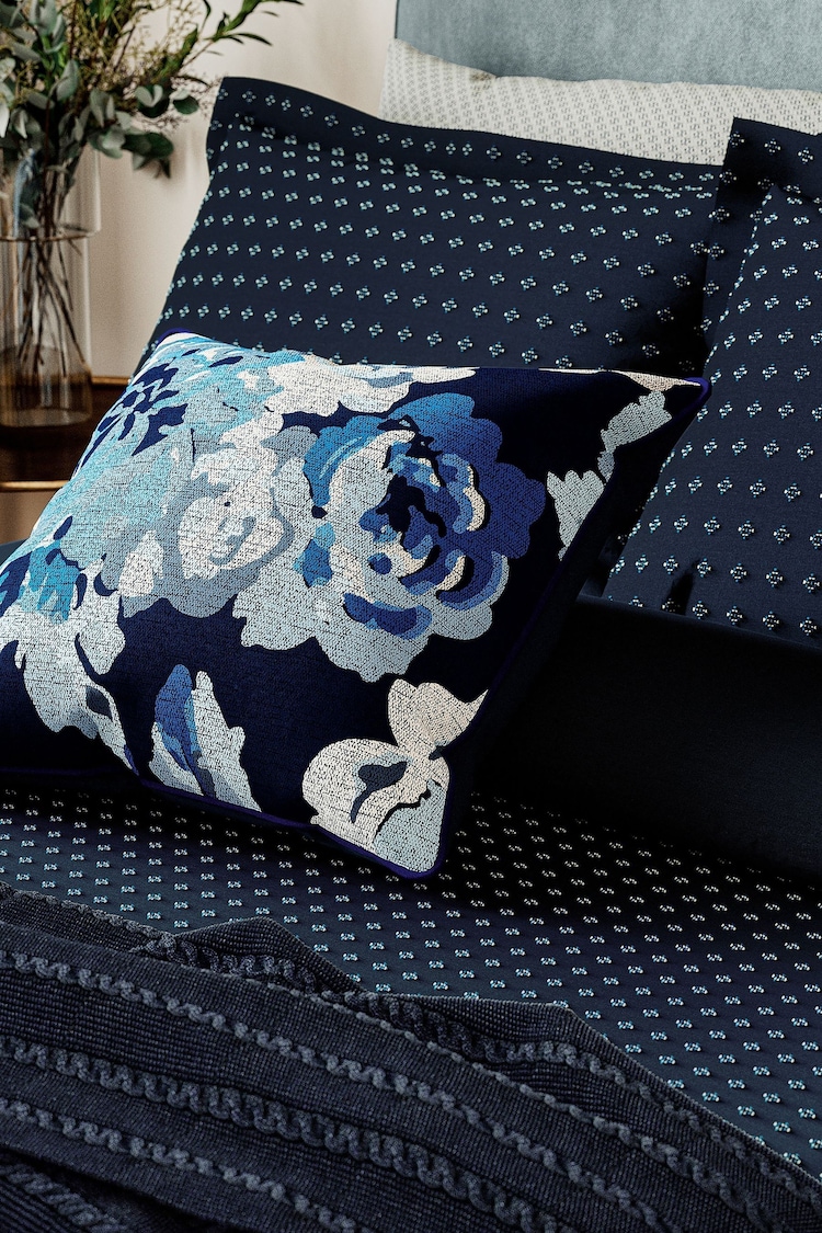 Bedeck of Belfast Midnight Imara 100% Cotton Cushion - Image 2 of 6