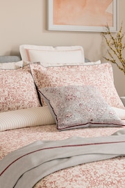 Bedeck of Belfast Coral Celina Duvet Cover and Pillowcase Set - Image 2 of 4