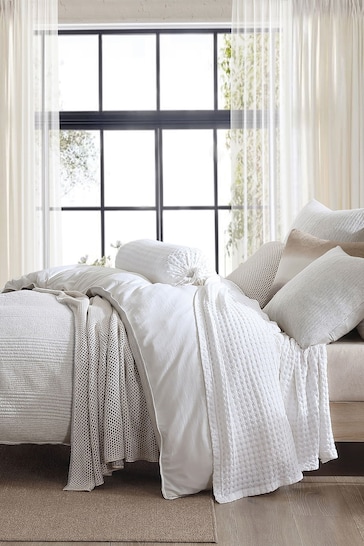 DKNY Heather Pure Ribbed Jersey Duvet Cover and Pillowcase Set