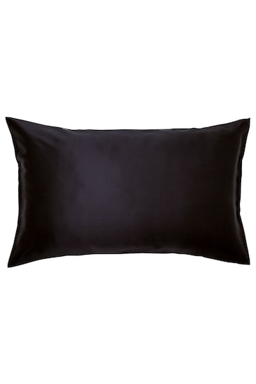 Ted Baker Black 100% Mulberry Silk Pillowcase